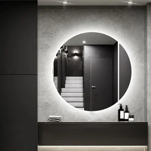 آینه آزالیا مدل بک لایت نوردار گرد